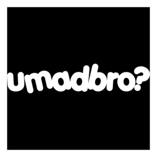 umadbro Decal (White)